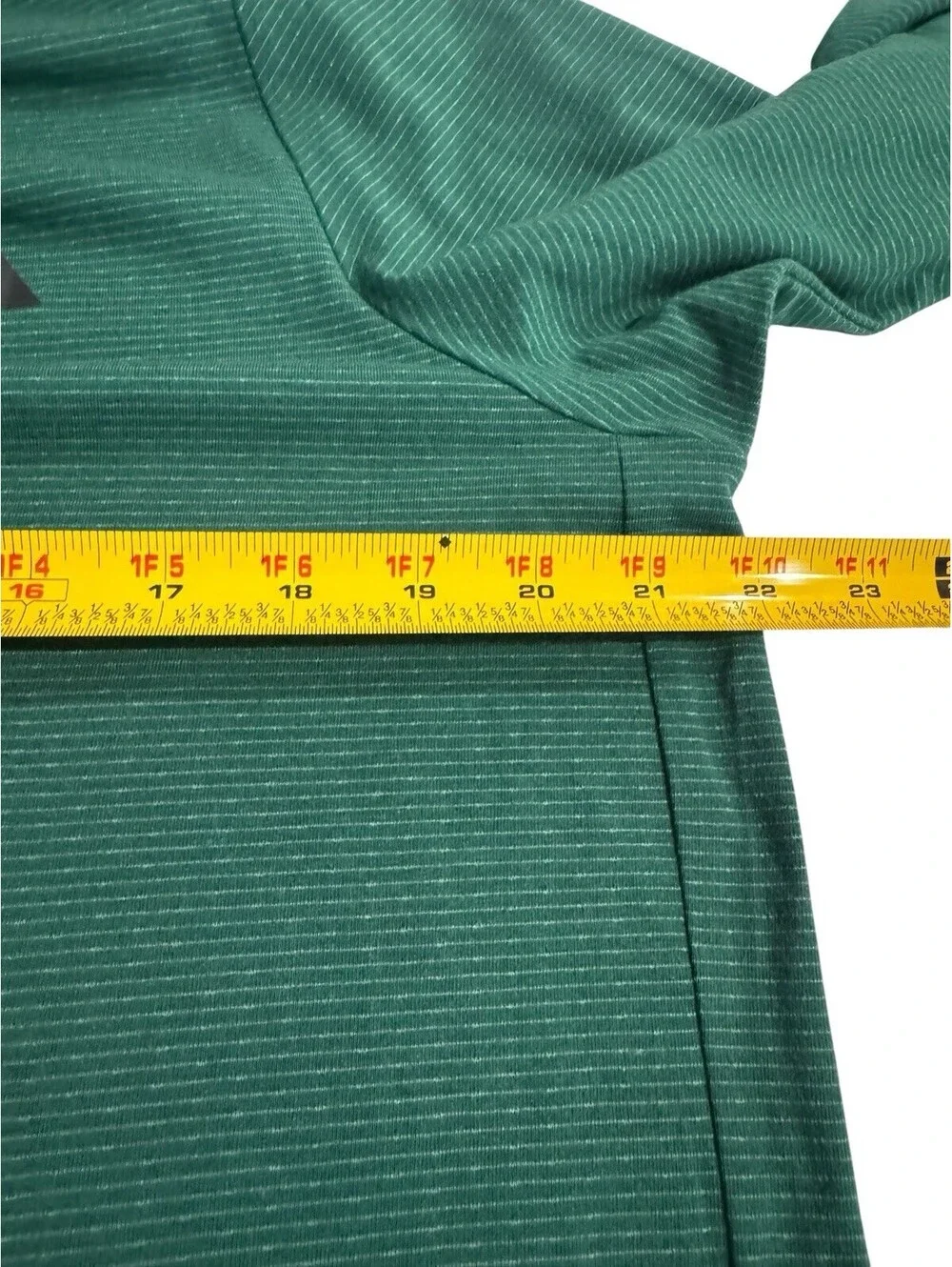 Adidas Men's Axis Tech Hooded L/S Shirt Collegiate Green Large